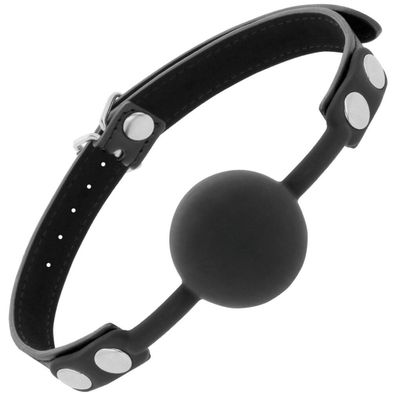 Darkness BALL Silicone GAG BLACK