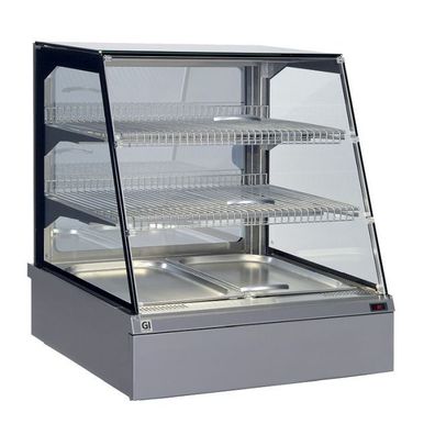 Gastro-Inox Wärmevitrine für SnacksToGo 2x GN11 746x717x845mm