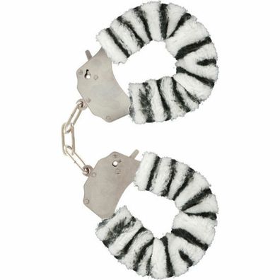 Toy Joy Furry Fun Hanschellen Plüsch Zebra, 1 Stück