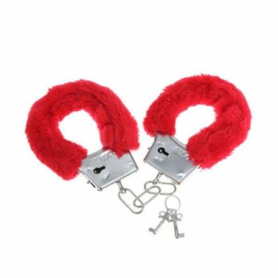 DIABLO Picante - Pleasure FURRY Handcuffs RED