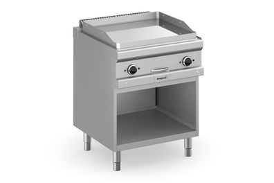 Bergman Profilline Plus 700 Elektro-Grillplatte Glatt Verchromt - 8 Kw