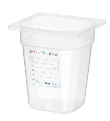 Hendi Behälter GN16 mit 3,4 Liter und transparent aus Polykarbonat