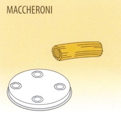 KBS Nudelform Maccheroni für 50410002 und 50410003 Nudelmaschine 2,5Kg Bis 4Kg