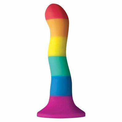 NS Novelties Regenbogen welliger Dildo - Pride Edition, Mehrfarbig,15.2 cm (6")