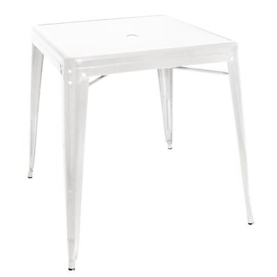 Bolero Bistro quadratischer Stahltisch weiß 668 mm