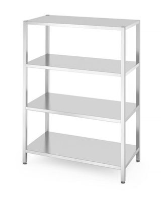 Hendi Lagerregal mit 4 Böden Kitchen Line aus Edelstahl 1200x600x1800mm