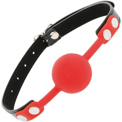 Darkness BALL Silicone GAG RED