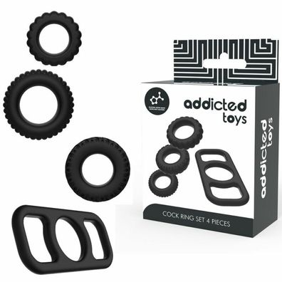 Süchtig TOYS COCK RING SET 4 STÜCK