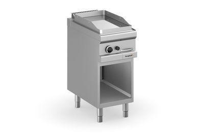 Bergman Profilline Plus 700 Gas-Grillplatte Glatt Mit Offenem Unterbau - 5,5 Kw