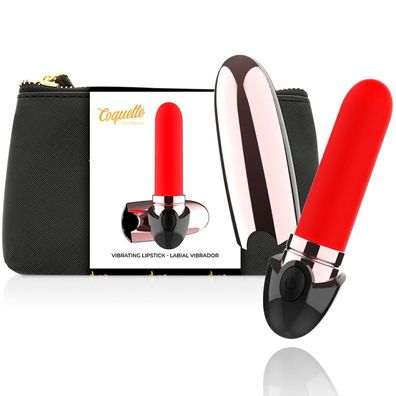 Vibrator Wiederaufladbarer Lippenstift Schwarz/ GOLD