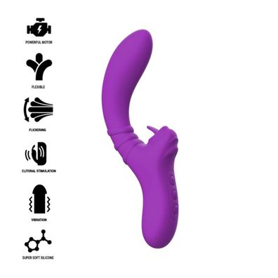 HARRY Vibrator Flexibel MIT LILA ZUNGE