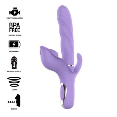 BILLIE Multifunktionsvibrator SAUG & Pulsierend LILA