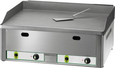 Gas-Grillplatte 2 Heizzonen Glatt 8Kw