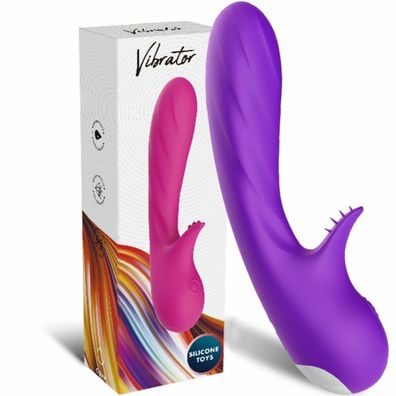 ARMONY - Romantik-vibrator MIT Stimulator LILA