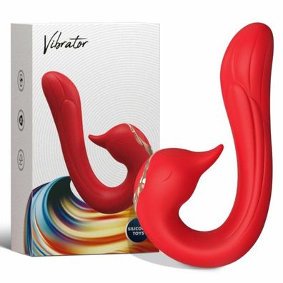 ARMONY - DELFIN Vibrator Multiposition & Wärmeeffekt ROT