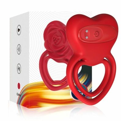 ARMONY - RING Vibrator HERZ ROT