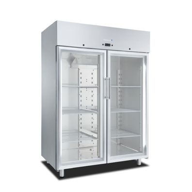 Marecos Softline Edelstahl 1400 Liter Gn 2/1 Kühlschrank Mit Glastür