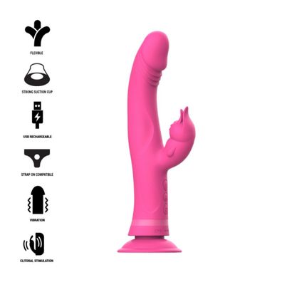 JULIO Vibrator Kaninchen Silikon ROSA