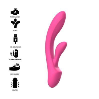 LUIGI Vibrator Kaninchen Silikon ROSA