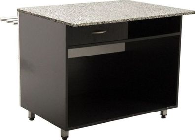 KBS Kassentisch Rückseitige Schublade 1000x800x860 mm schwarz Stahlblech