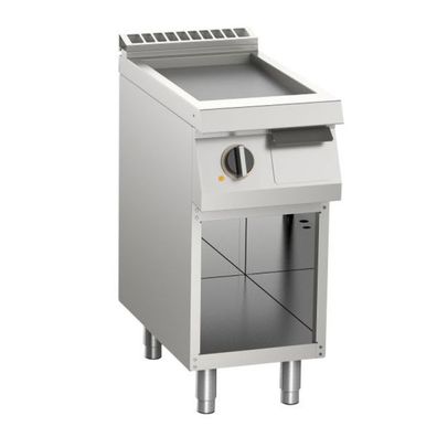 Elektro-Grillplatte Glatt Verchromt 5,4Kw 1 Heizzone Offener Unterbau