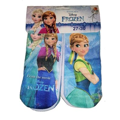 2er Pack Socken mit Motiv aus Disney's Frozen, blau, Größe 23-34 - Größe