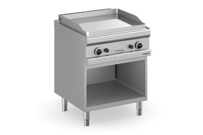 Bergman Profilline Plus 700 Gas-Grillplatte Glatt Verchromt Mit Offenem Unterbau