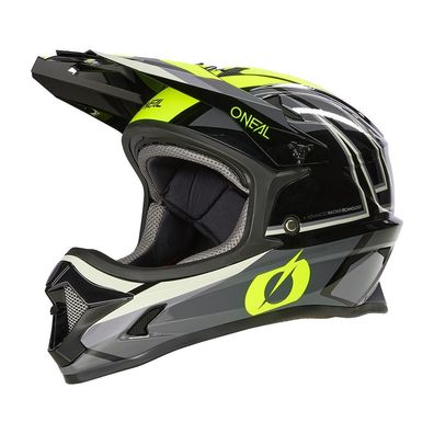 O'NEAL Kids Bike Fullface Helm Sonus Split Black/Neon Yellow - Größe: M