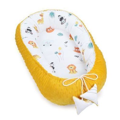 Warmes Nestchen Baby 90x50 cm - Kuschelnest Neugeborene Nestchen Winter / Herbst Koko