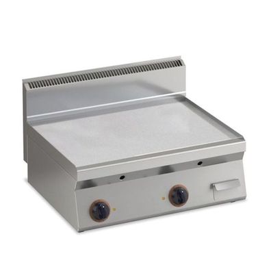 Elektro Grillplatte Glatt Aus Edelstahl Fläche 996X555Mm 2 Heizzone Tischgerät