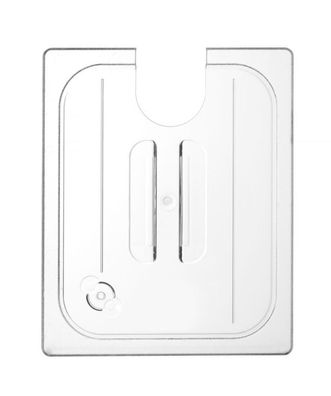 Hendi Deckel GN12 mit Sous Vide Aussparung in transparent aus Polykarbonat