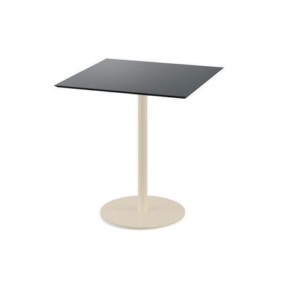 Frühling Garten Sommer Möbel Urban Terrassentisch Sand Gestell Schwarz Hpl 70X70 Cm