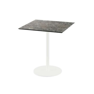 Urban Terrassentisch Weiß Gestell + Galaxy Marble Hpl 70X70 Cm