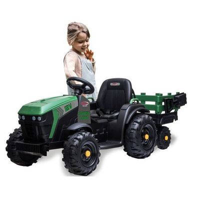 Ride-On Traktor Super Load Mit Anhänger Grün 12V