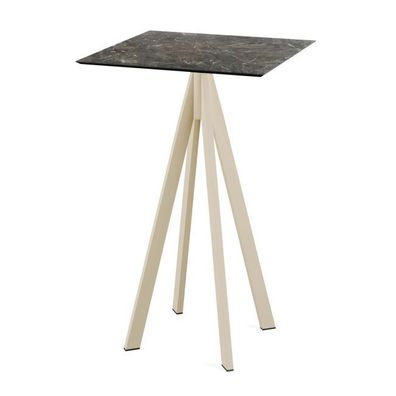 Infinity Stehtisch Sand Gestell + Galaxy Marble Hpl 70X70 Cm