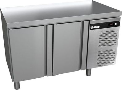 KBS Kühltisch ohne Aufkantung 1342x700x850 mm 2 türig GN 11 Umluftkühlung