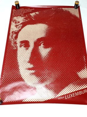 DDR Poster Plakat Rosa Luxemburg