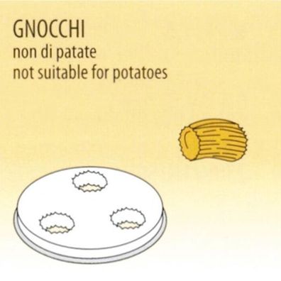 KBS Nudelform Gnocchi für 50410002 und 50410003 Nudelmaschine 2,5Kg Bis 4Kg