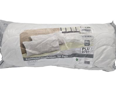 B-Ware: Kopfkissen 40x80 cm im 2er Pack – Antiallergisch, kochfest und trocknergee