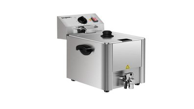 Basicline Elektro-Fritteuse Mit 1 Becken 10 L & Ablasshahn