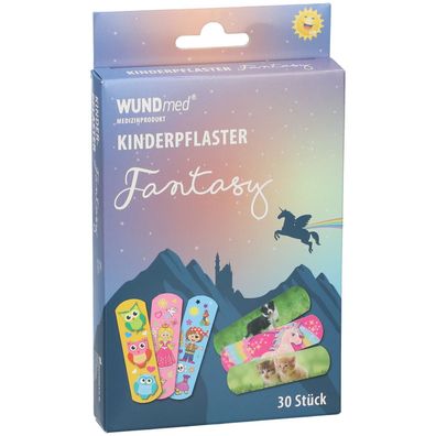 WUNDmed® Kinderpflaster "Fantasy" 63 x 19 mm 30 Stück/Packung Motivpflaster