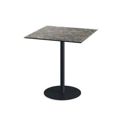 Urban Terrassentisch Schwarz Gestell + Galaxy Marble Hpl 70X70 Cm