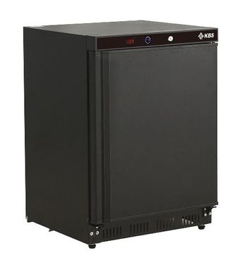 Gastronomie KBS Gewerbekühlschrank 129 Liter 600x600x850 mm Umluftkühlung schwarz