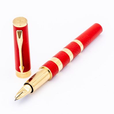 Parker Ingenuity Red Rubber GT Pen Rot Gold