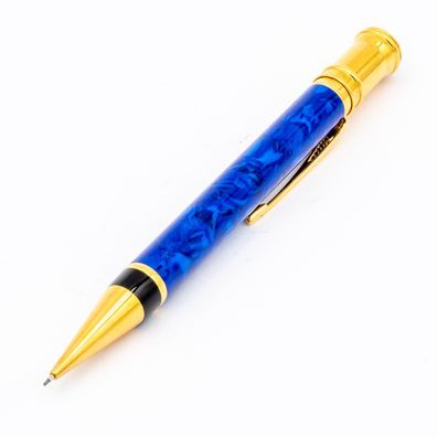 Parker Duofold Lapis Blue Marble Dreh-Bleistift Blau Marmoriert 0,7mm Vintage