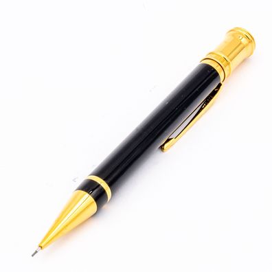 Parker Duofold Dreh-Bleistift Schwanrz Gold 0,7mm Vintage U.K