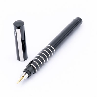 Lamy accent 098 Füller 14K B Schwarz Silber Brilliant