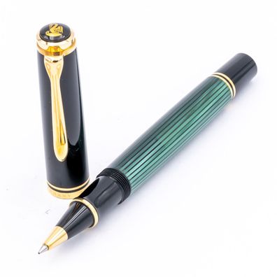 Pelikan Souverän R800 Rollerball-Pen Grün Schwarz Gold NOS Tintenschreiber