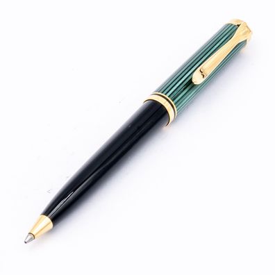 Pelikan Souverän K800 Kugelschreiber Schwarz Gold Grün NOS