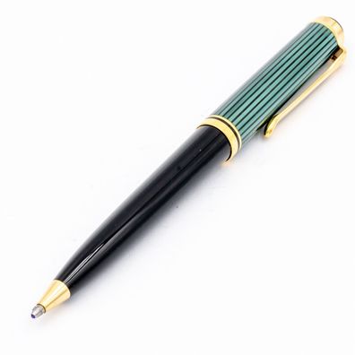 Pelikan Souverän K800 Kugelschreiber Schwarz Gold Grün